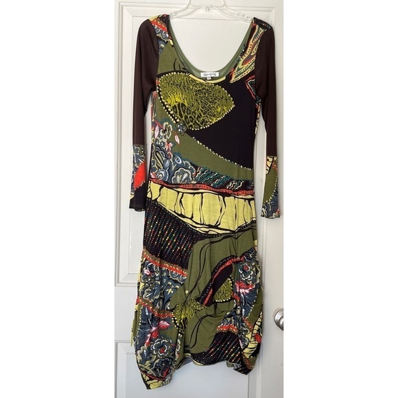Lanvie ART TO WEAR RUCHED DRESS - SIZE 6 - Picture 1 of 8